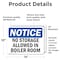 Signmission No Storage Allowed In Boiler Room, 14 in W x Rectangle, Vinyl Decal OS-2PACK-NS-D-1014-L-14853 - alternate 6